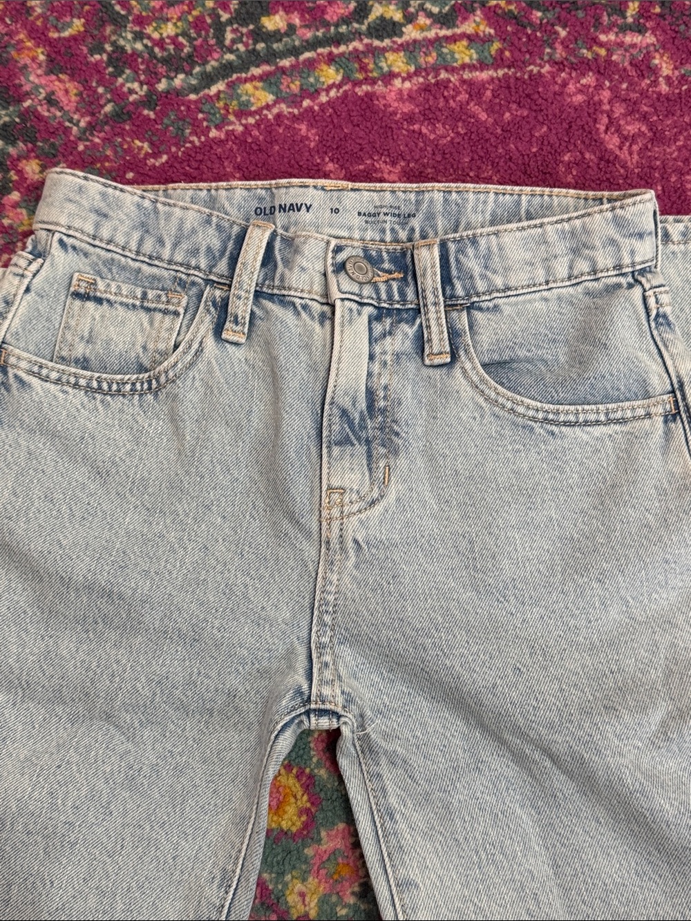 Old Navy Light Blue High-Rise Straight Jeans